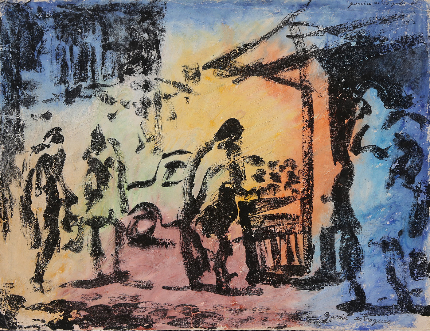 FRANCESC GARCÍA ESTRAGUÉS. Urban scene.