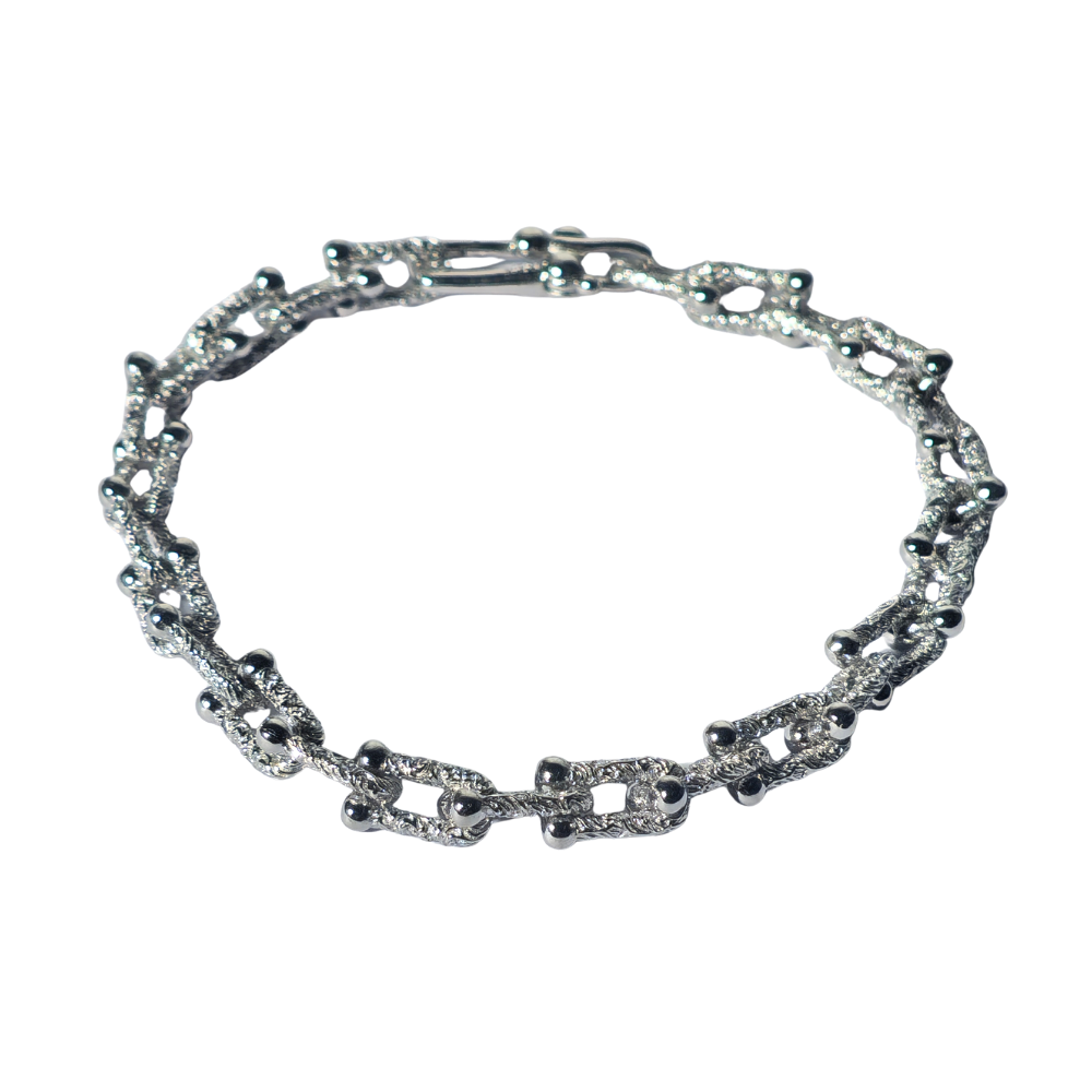 Pulsera de eslabones en plata.