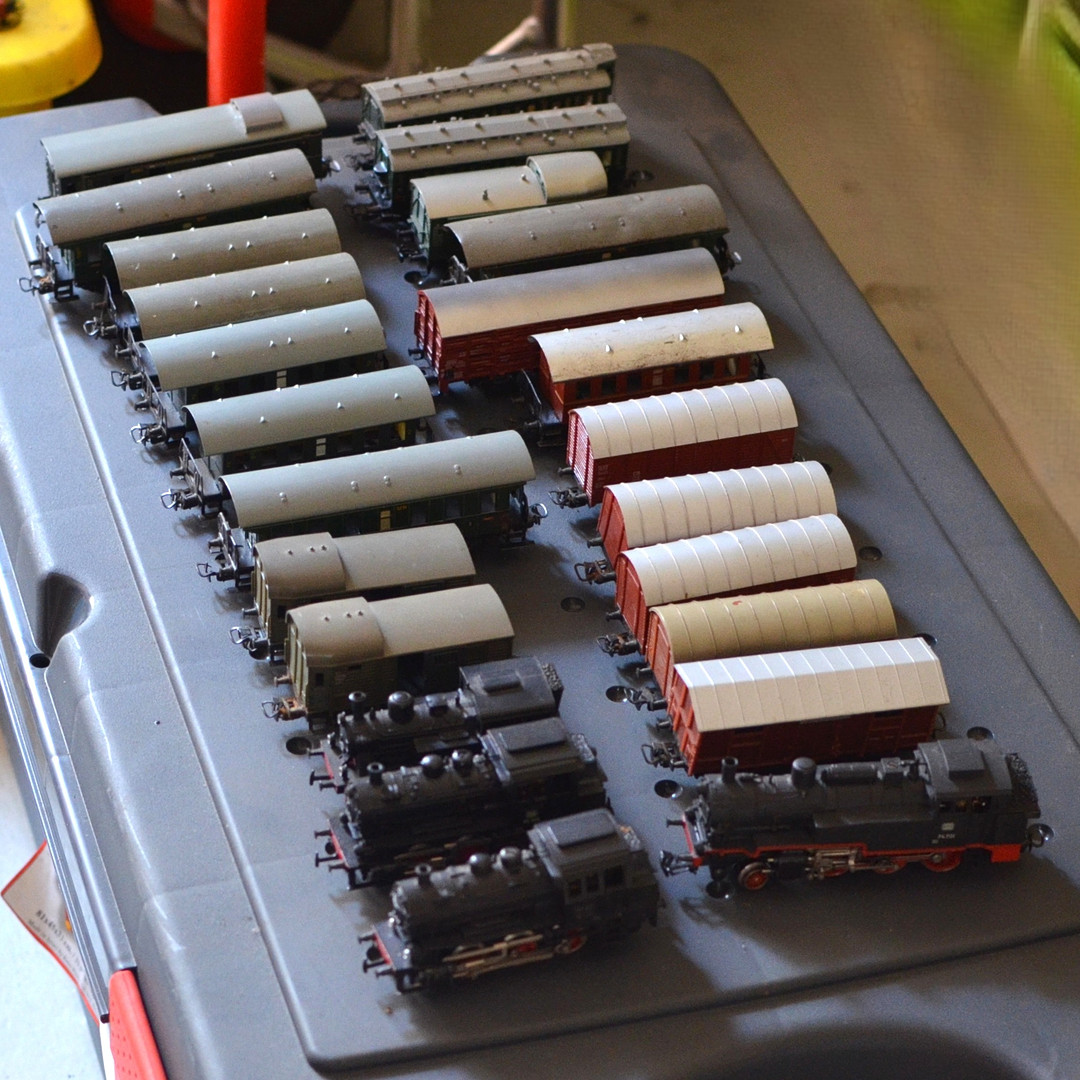 MÄRKLIN, MODELLEISENBAHN KONVOLUT, DEUTSCHLAND, 20. JAHRHUNDERT.