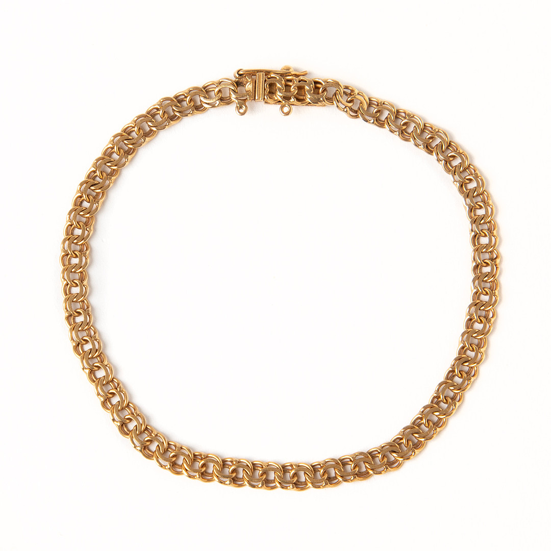 ARMLÄNK, 18K guld, Svedboms, Vetlanda, 1953.