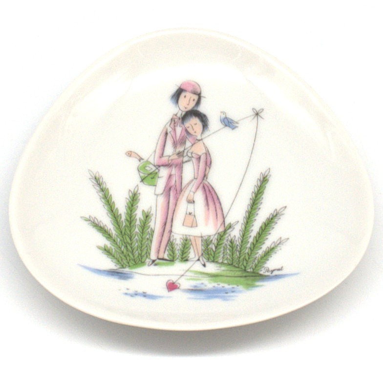 RAYMOND PEYNET. PORZELLAN SCHALE ROSENTHAL. CA. 11,5 CM.