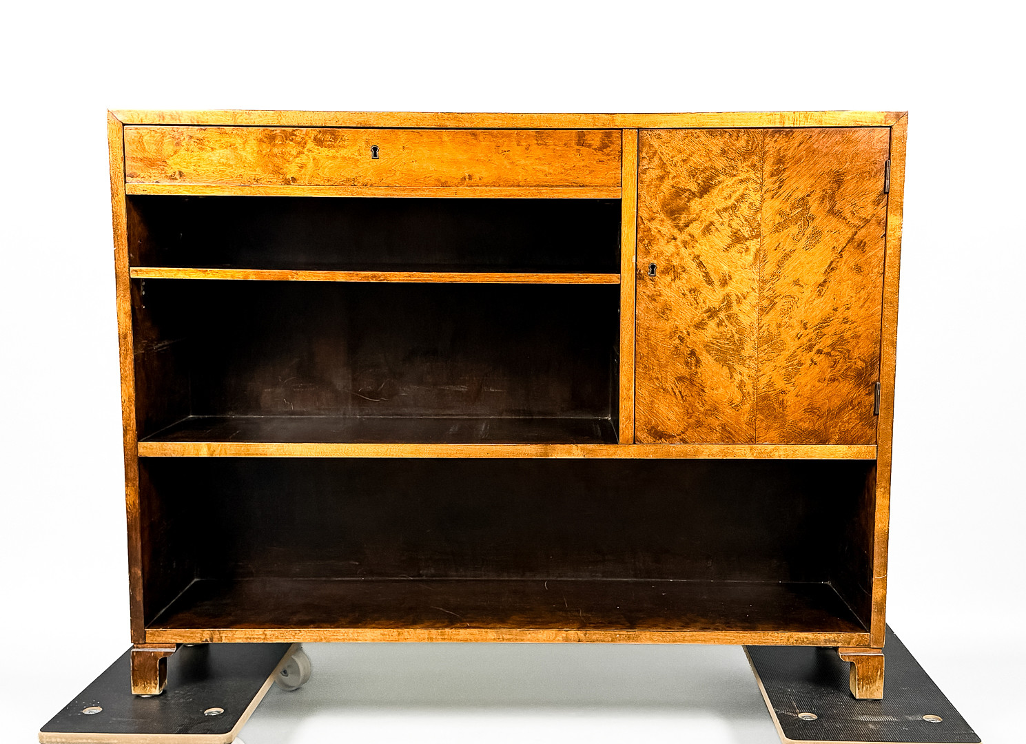 BOKHYLLA med skåp och låda, Art Deco, 1930/40-tal.