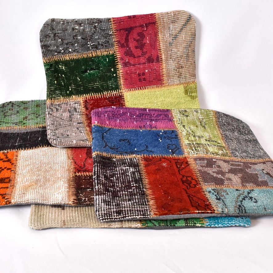 KUDDVAR, 4 st, patchworkteknik.