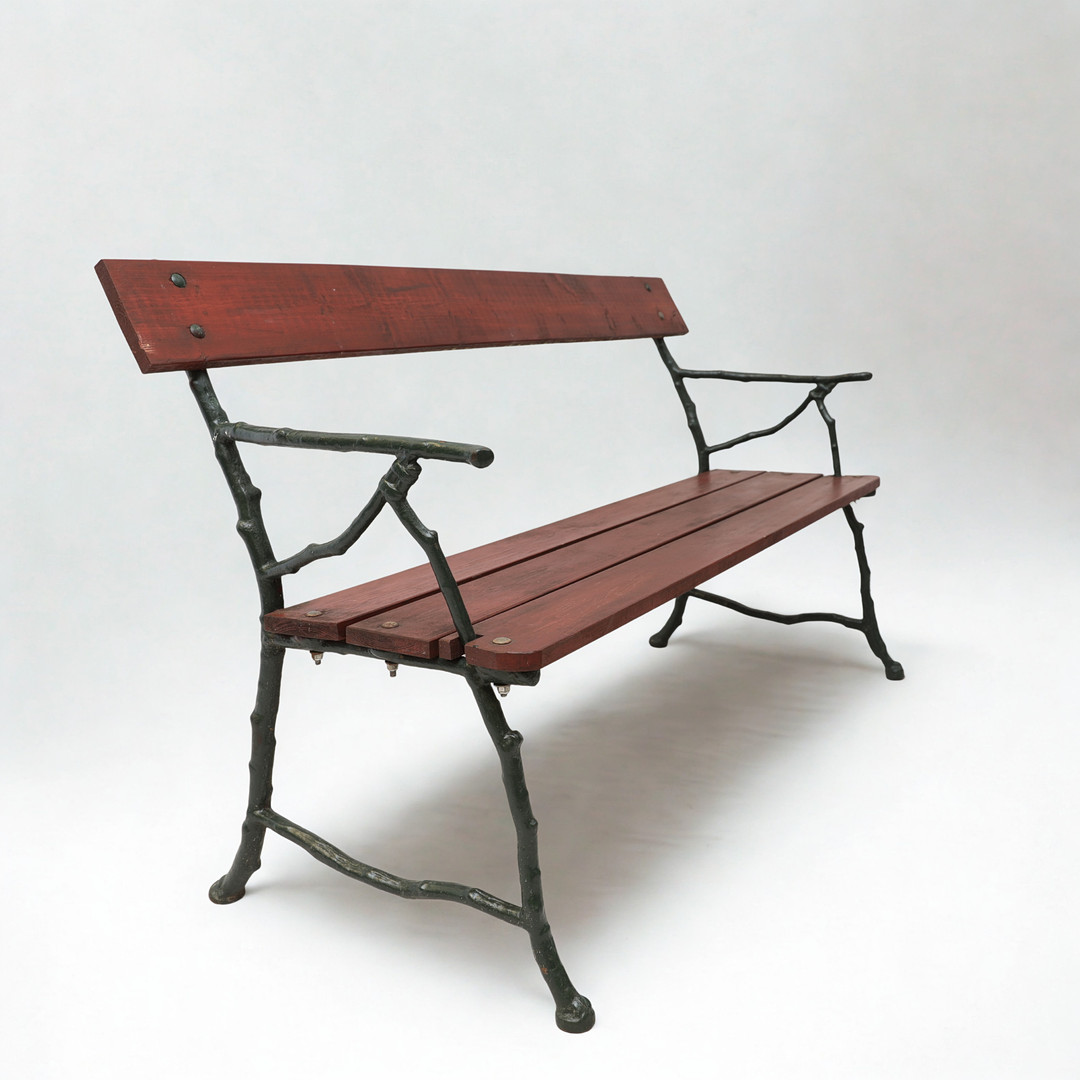 PARKBÄNK, gjutjärn, 1900-talets början.