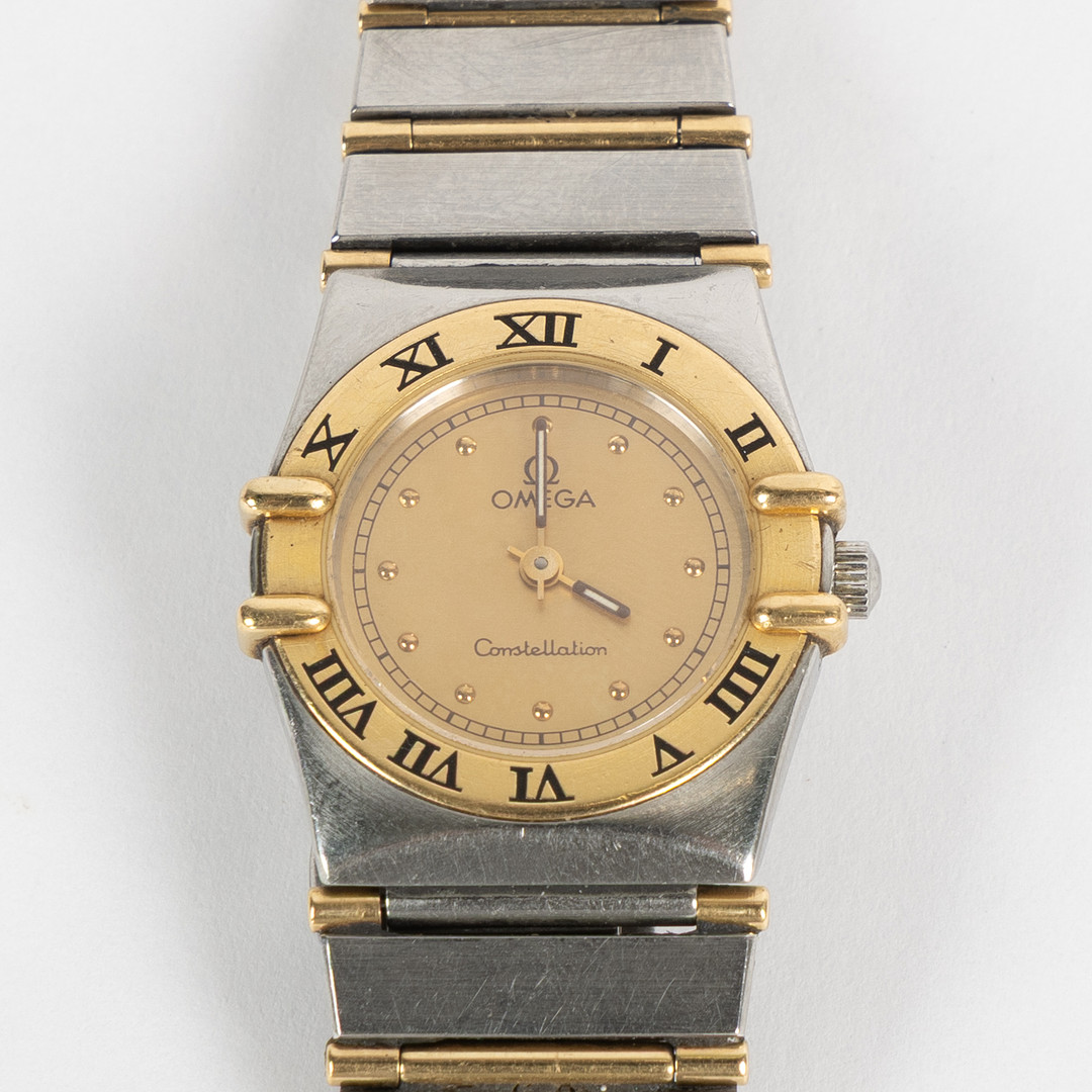OMEGA, Constellation, armbandsur, stål/guld, 22,5 mm, ca 1986.