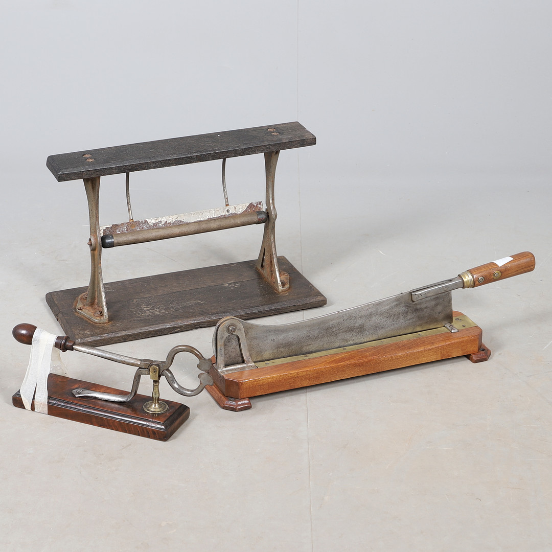 VINTAGE GUILLOTINE, SUGAR CUTTER & PAPER CUTTER.