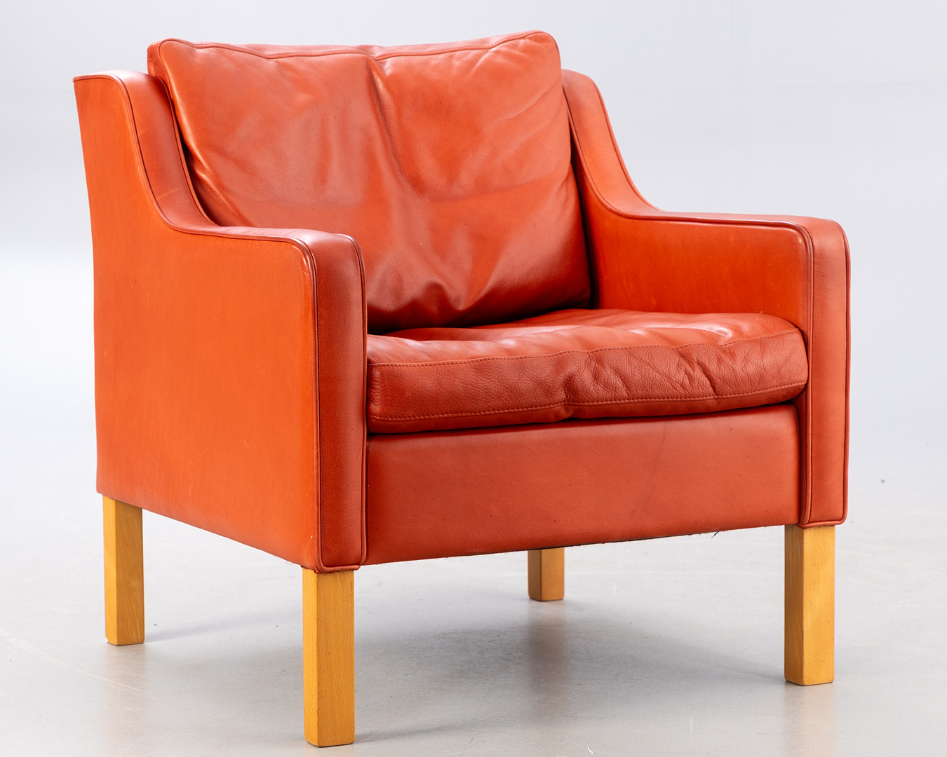 Mogens Hansen, Sessel MH195, Leder.