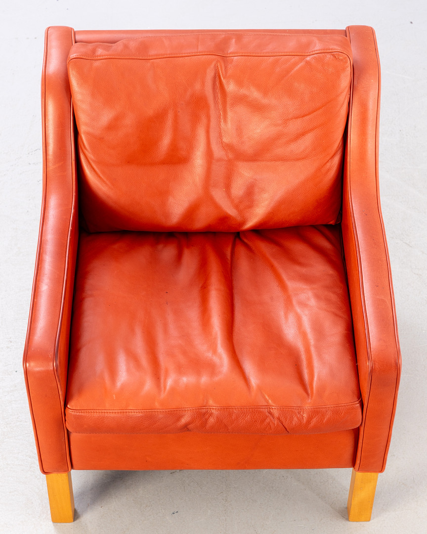 Mogens Hansen, Sessel MH195, Leder.
