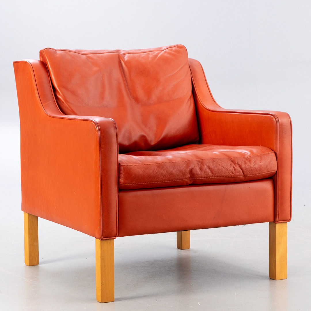 Mogens Hansen, Sessel MH195, Leder.
