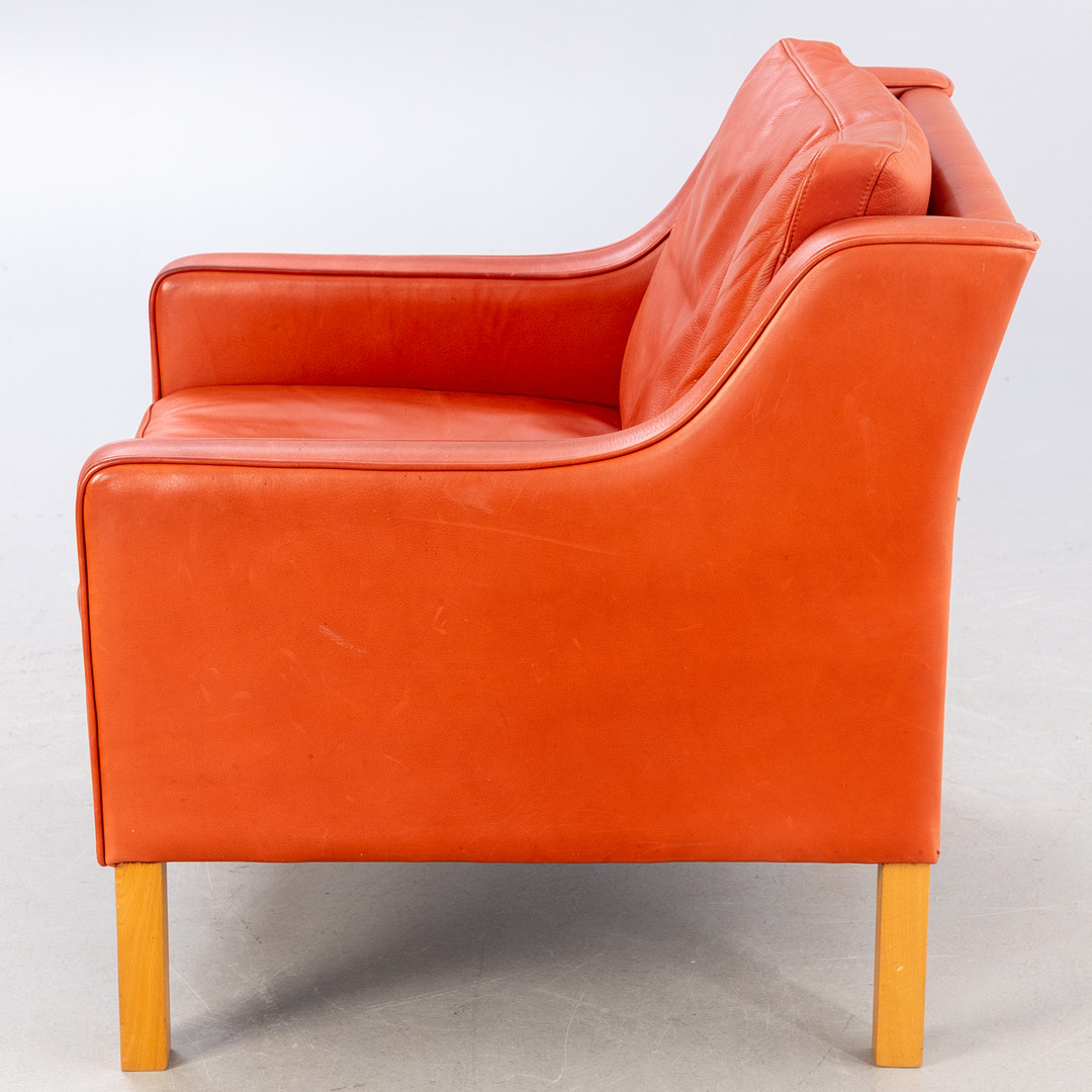 Mogens Hansen, Sessel MH195, Leder.