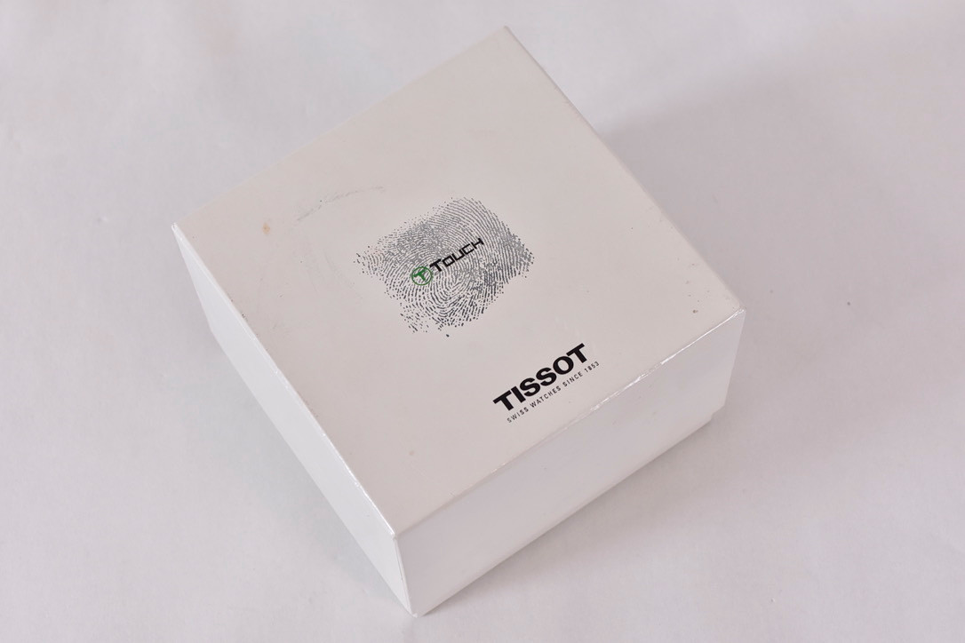 HERRARMBANDSUR, Tissot T-Touch, i rostfritt stål.