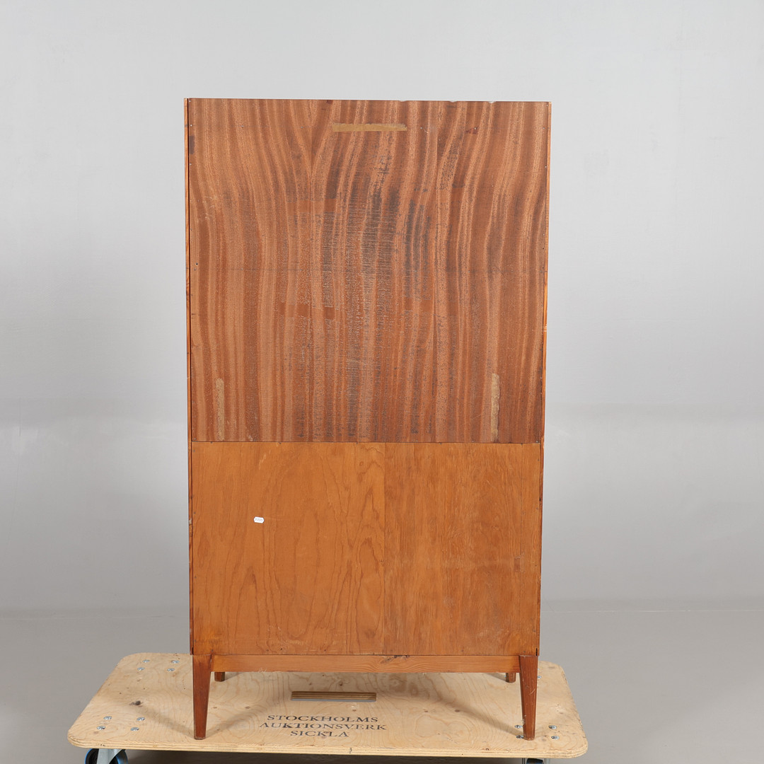 SKRIVSKÅP, teak 1900-talets mitt.