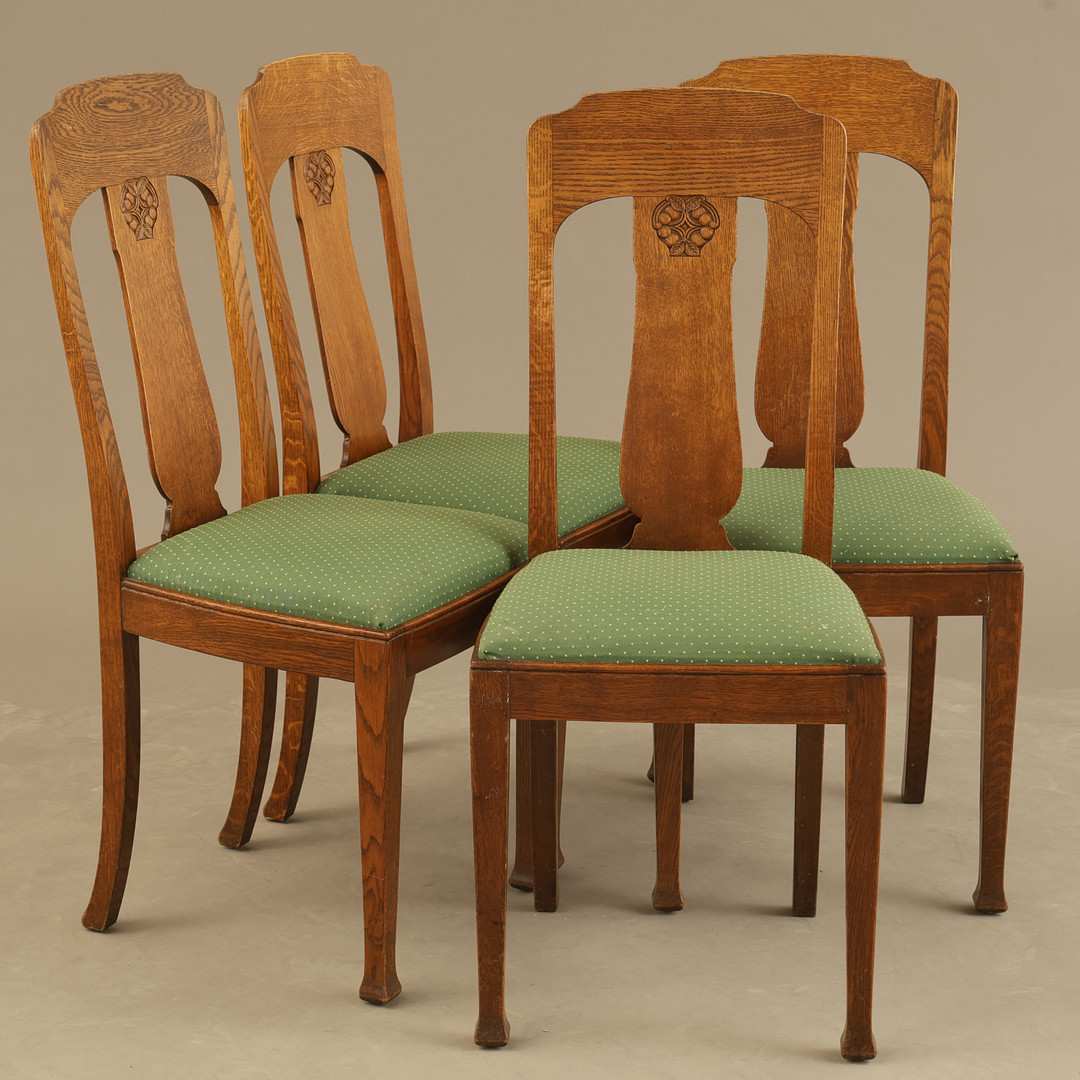STOLAR, 4 stycken, 1900-talets mitt.