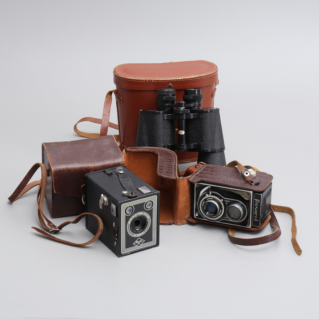 KAMEROR samt KIKARE, Flexaret, Agfa samt Magnific, 1900-tal.