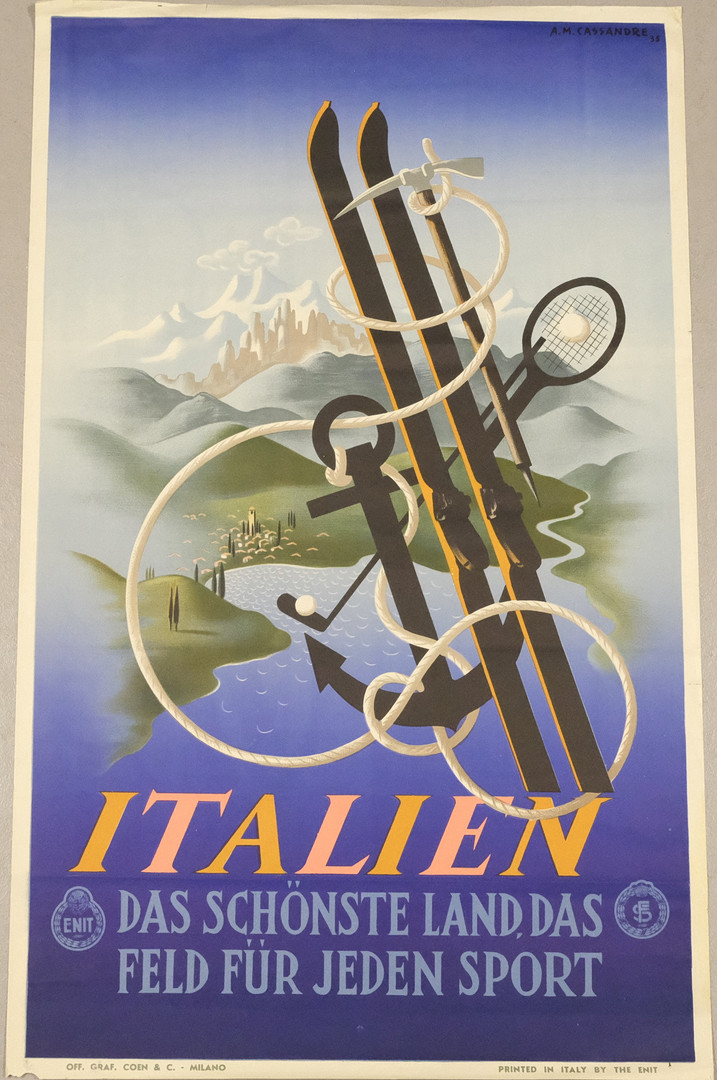 REKLAMAFFISCH, ENIT, ITALIEN, 1930/40-TAL.