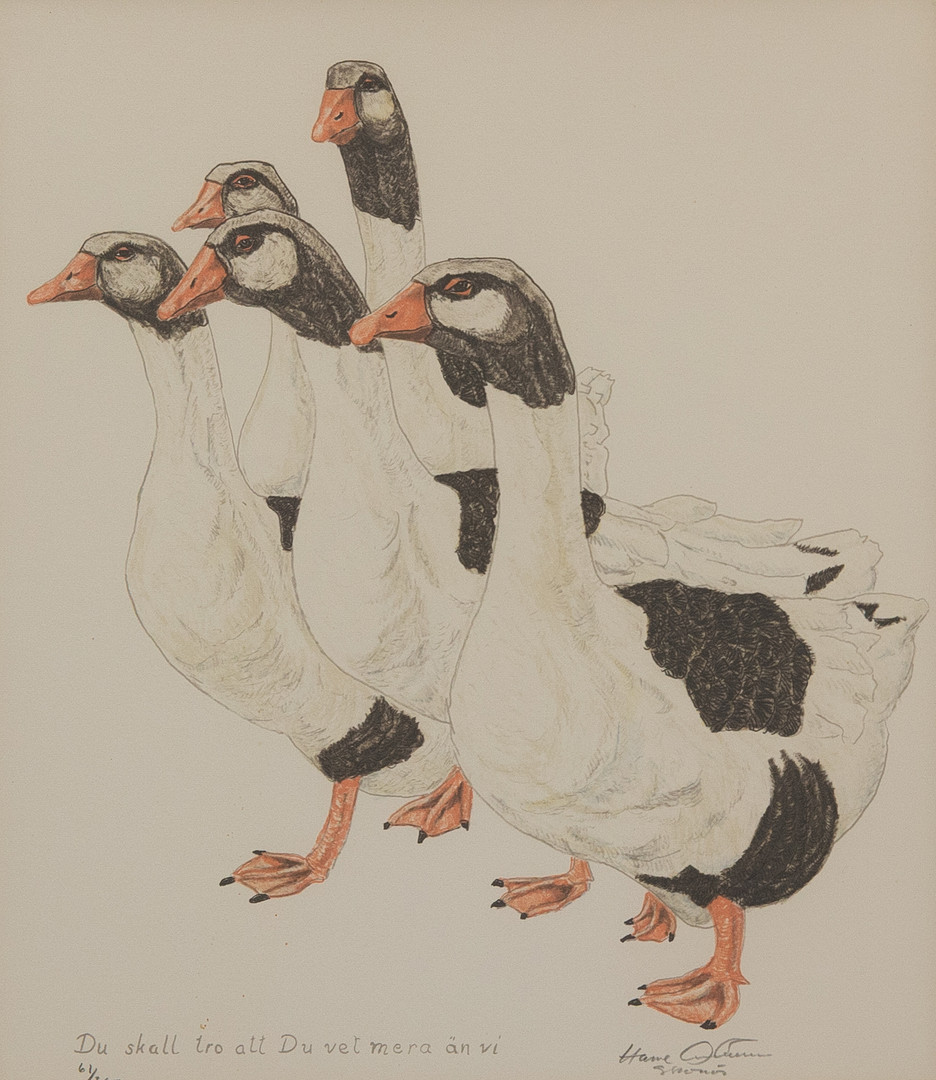 HASSE ANDERSSON (1926-2003). Betitlad, litografi nr 61/300, signerad.