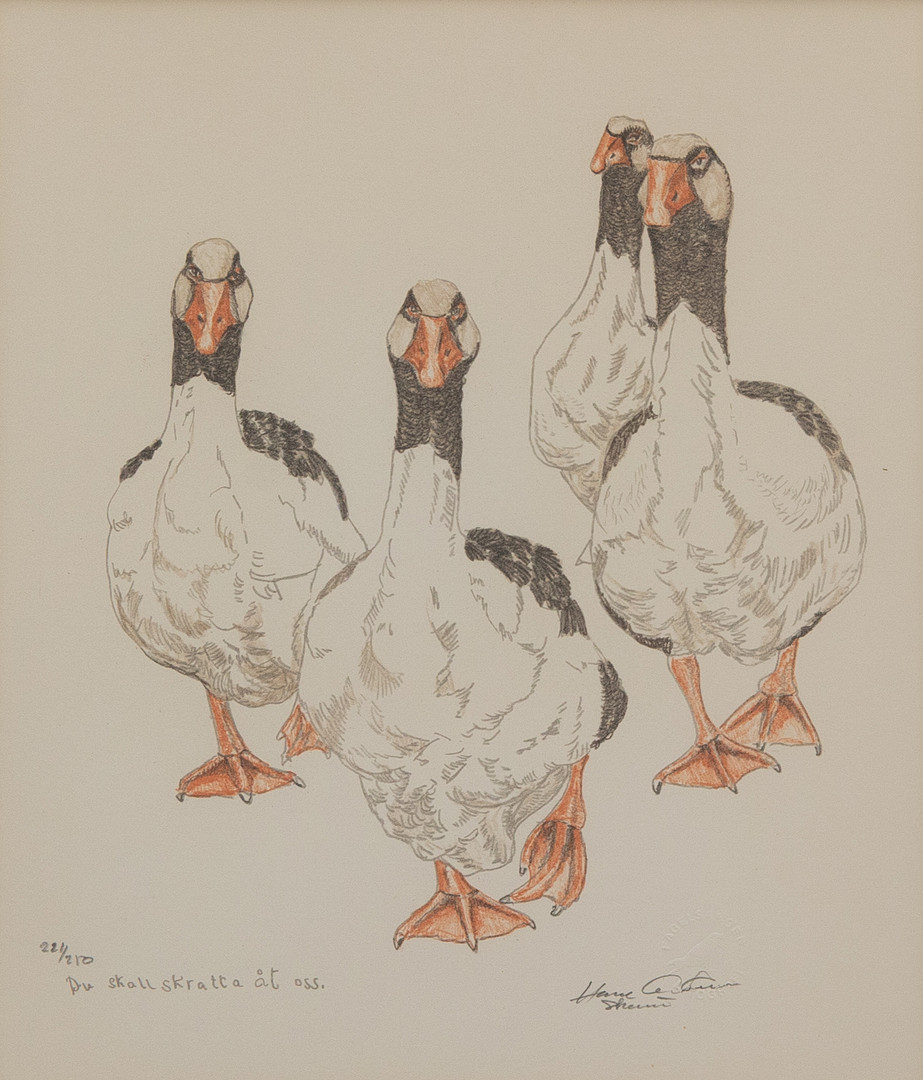 HASSE ANDERSSON (1926-2003). Betitlad, litografi nr 221/280, signerad.
