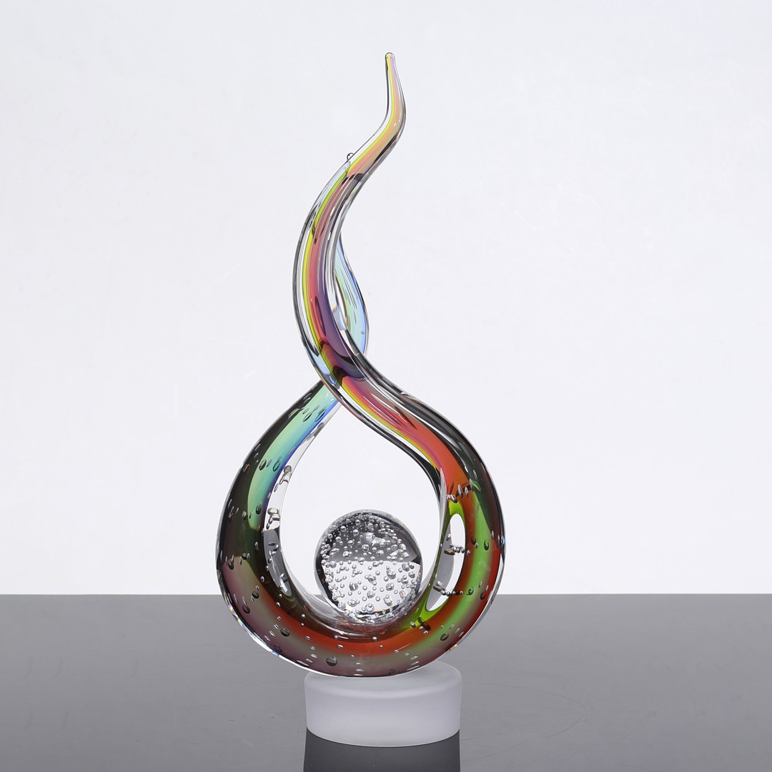 MICKE JOHANSSON. Skulptur, glas, Örsjö, signerad, 2019.