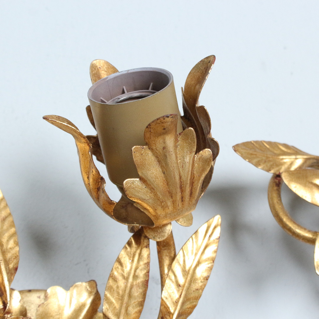 Wandlampe/Deckenlampe Florentiner Stil der 1970er, Italien.