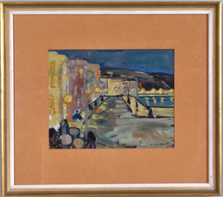 LILLY SILFVERLING. gouache, kustpromenad.