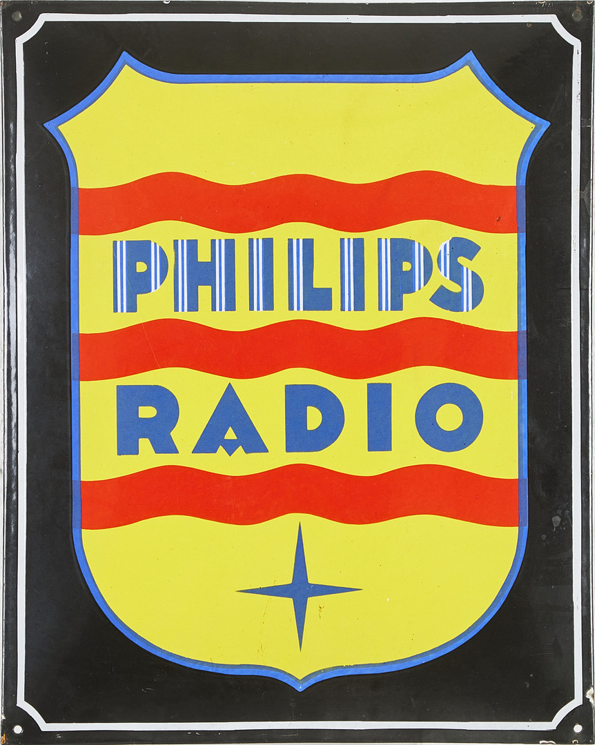 EMALJSKYLT, Philips radio, 1900-talets första hälft.