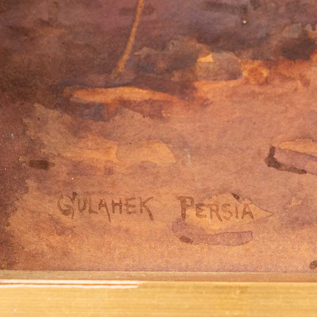 PETER MACGREGOR WILSON (1856 - 1928). Man med pipa, akvarell, signerad.