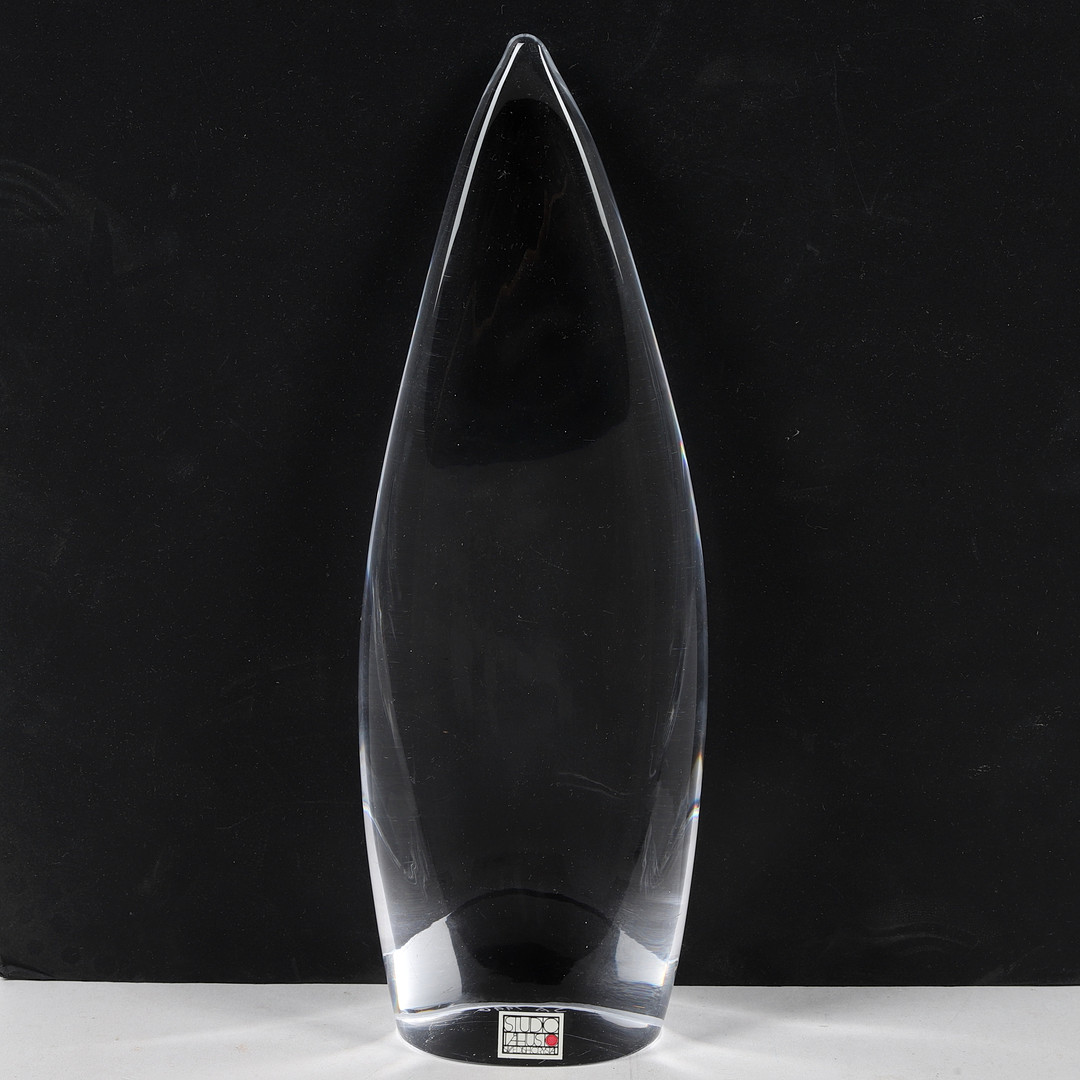HANNE DREUTLER & ARTHUR ZIRNZACK. Skulptur, glas, Studio Åhus, signerad, 1990.