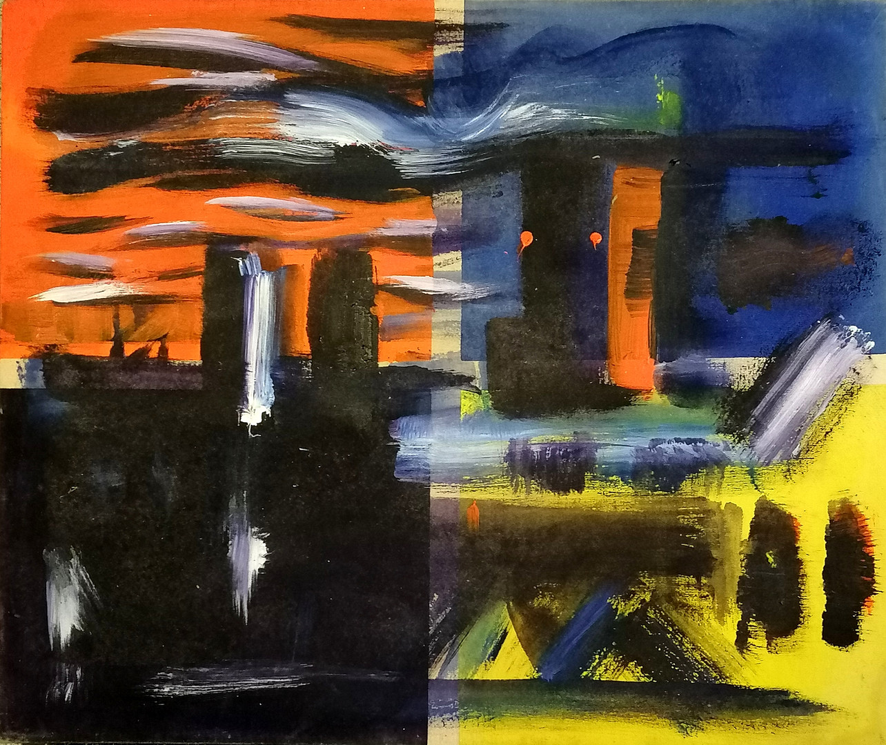 *TOM CULLEN CONTEMPORARY PAINTING ON CANVAS.