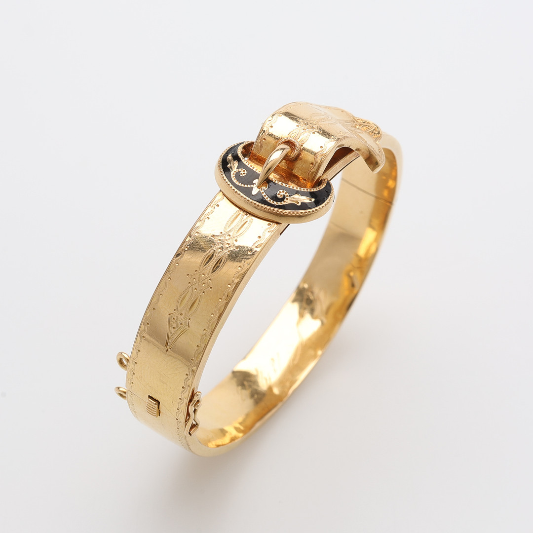 ARMRING, 18K GULD, GUSTAF DAHLGREN & CO, MALMÖ, 1876, TOTALT 16,1 GRAM.