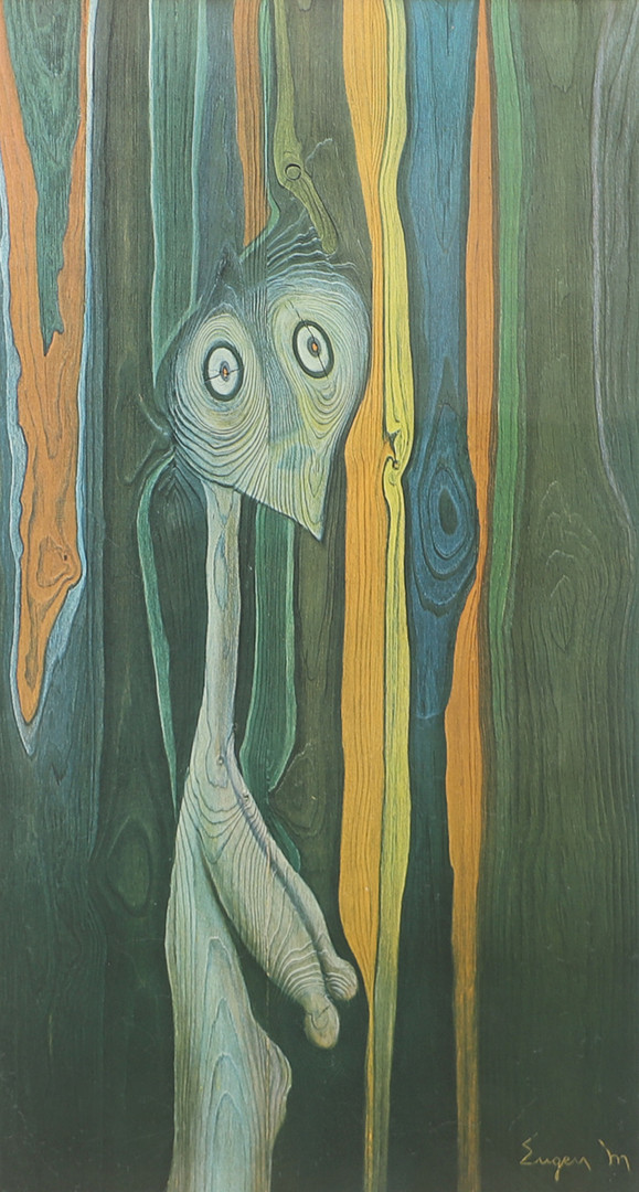 EUGEN MONTELIN. Figurkomposition, grafiskt blad.