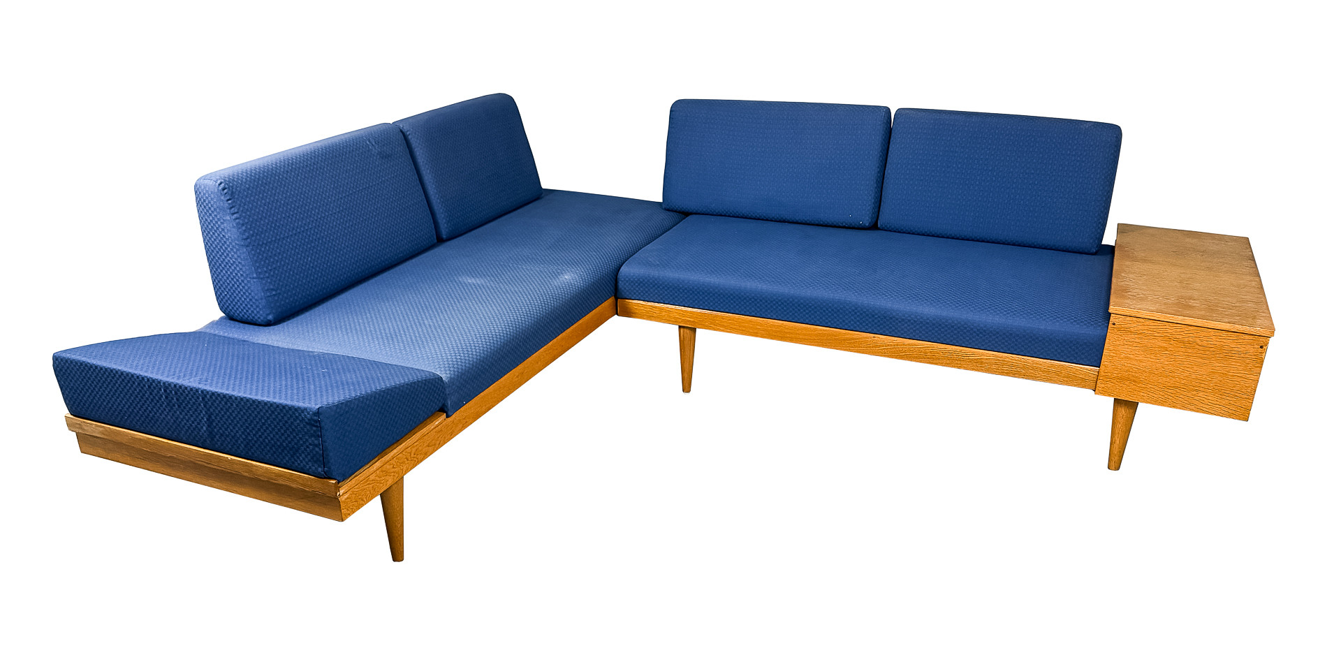 HALLDOR VIK & INGMAR RELLING. DAGBÄDDAR, 2 st, "Svane", Ekornes, Norge, 1960-tal.