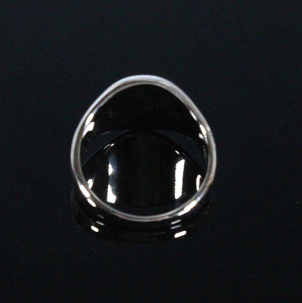 MERALIN JEWELRY. Statement-Ring aus 925/-Sterlingsilber, Größe 50, rhodiniert.