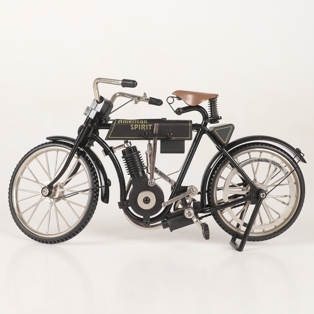 MINIATYRMOTORCYKEL, "American Spirit", metall/plast, 1900-talets senare del.