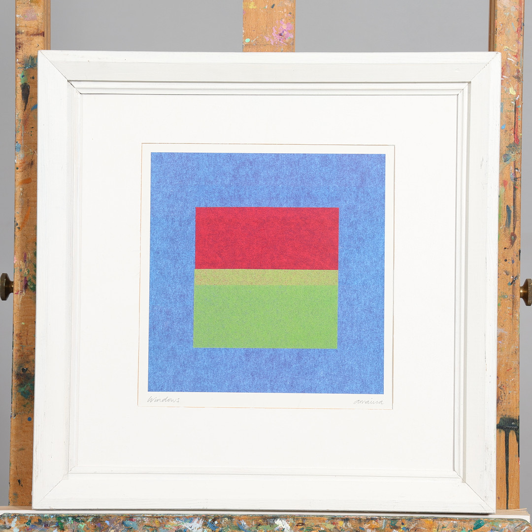 AMAINA. "Windows", litografi, signerad i tryck.