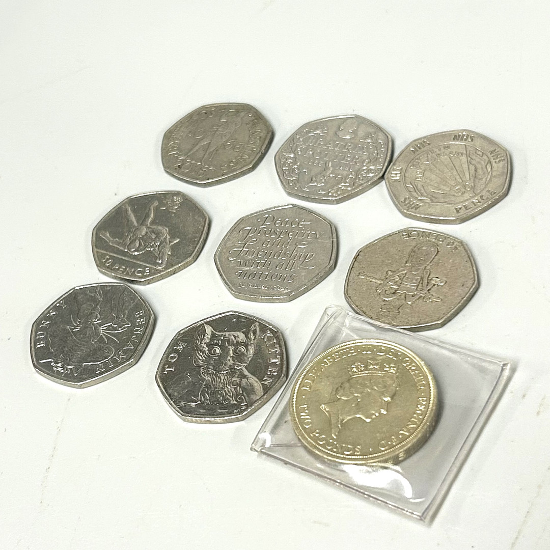 QTY COLLECTABLE 50P COINS.