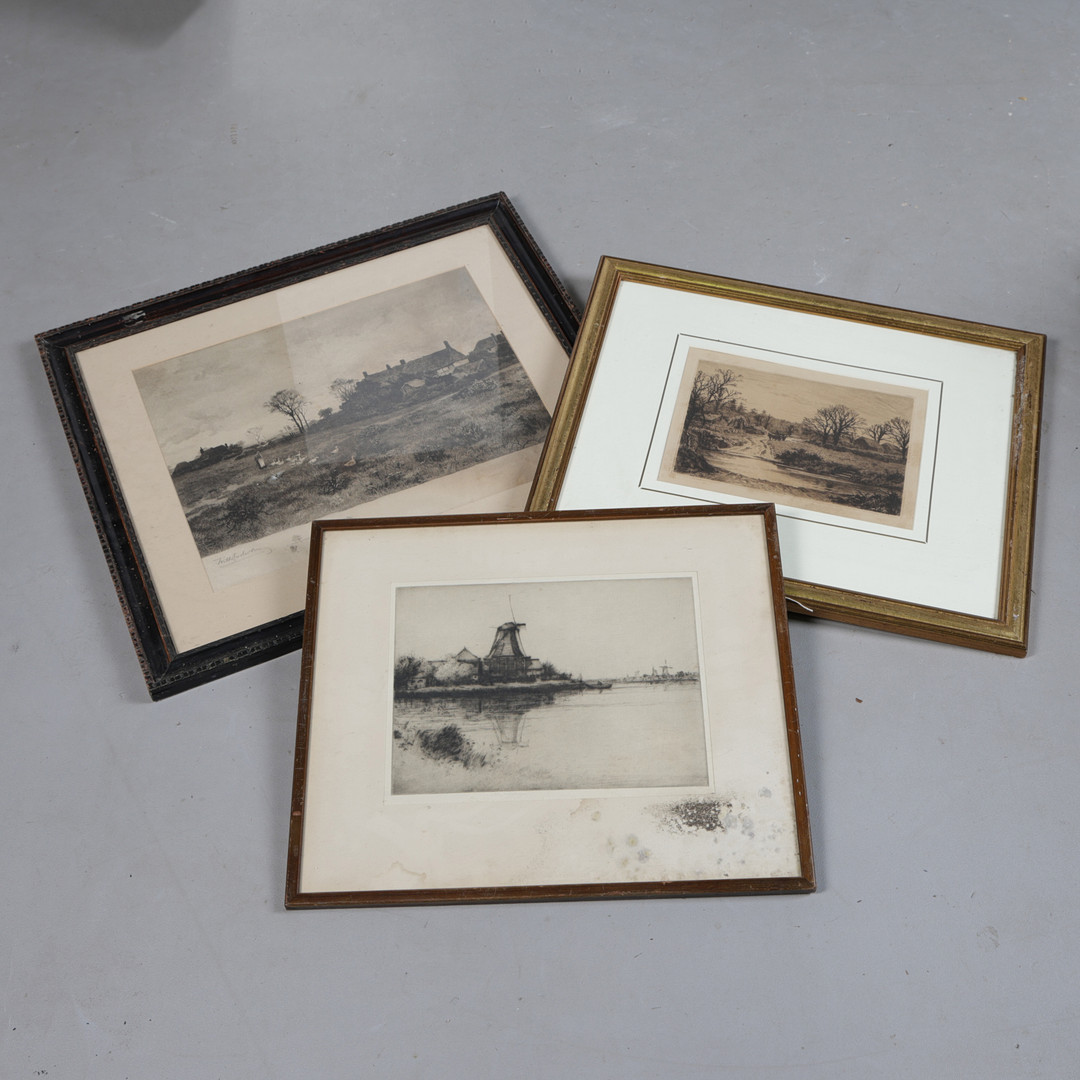 JOHN G. MATHIESON ETCHING TOGETHER WITH TWO OTHERS (3).