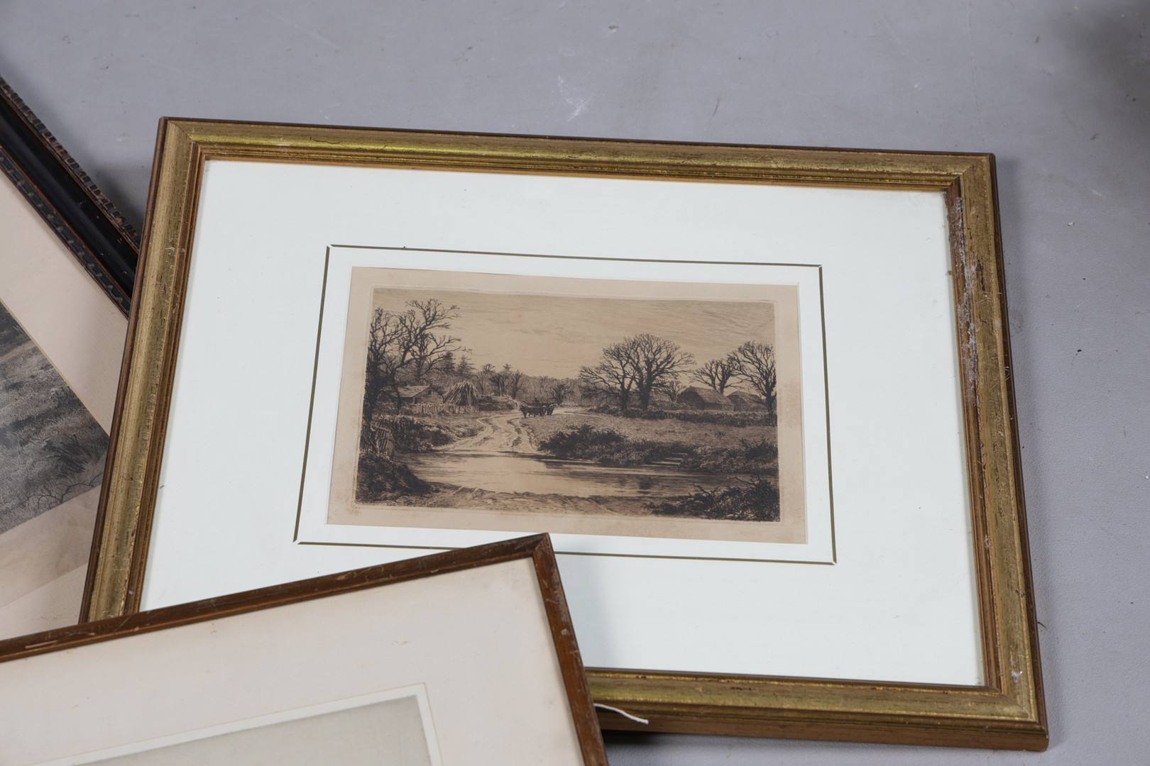 JOHN G. MATHIESON ETCHING TOGETHER WITH TWO OTHERS (3).
