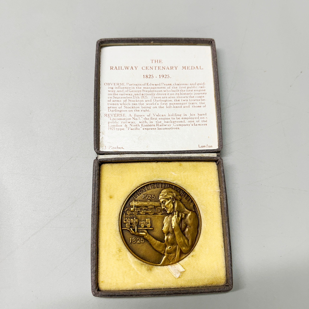 RAILWAY CENTENARY MEDAL 1825-1925.