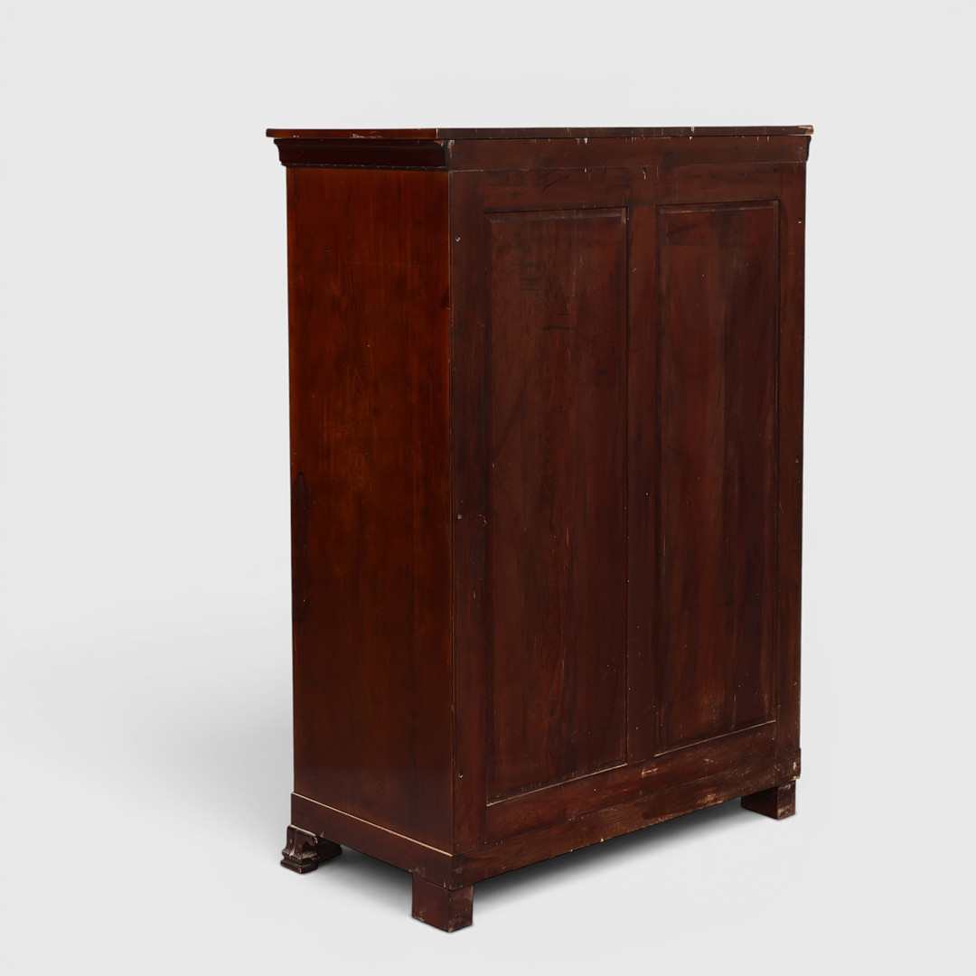 LYSBERG & HANSEN A/S. Skønvirke Tallboy / Chiffoniere af mahogni, 1920'erne.