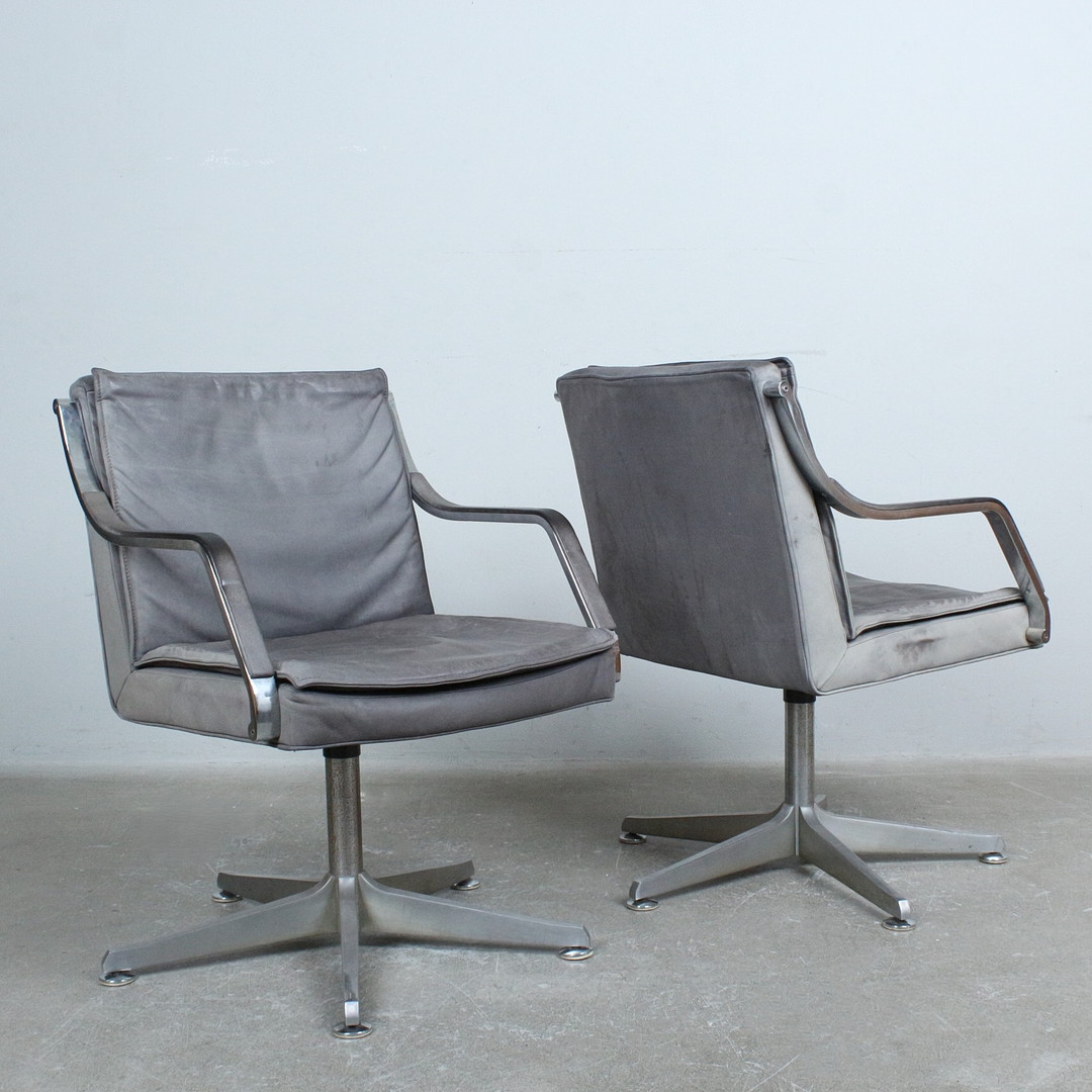 WALTER KNOLL. Paar Bürostühle / Sessel Walter Knoll.