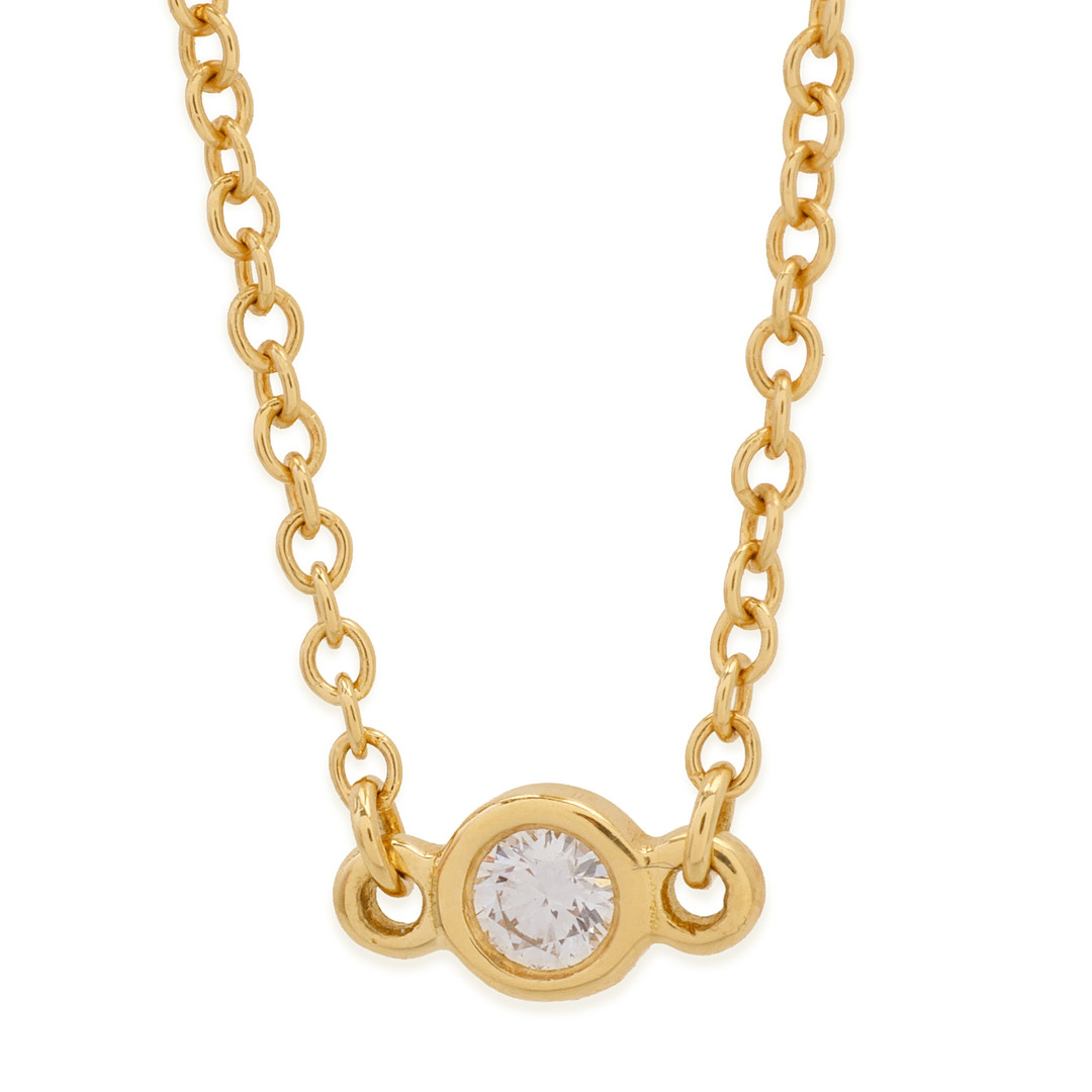 TIFFANY & CO. Elsa Peretti collection, armbånd af 18 kt guld 'Diamonds by the Yard' med brilliantslebet diamant. 0,03 ct.