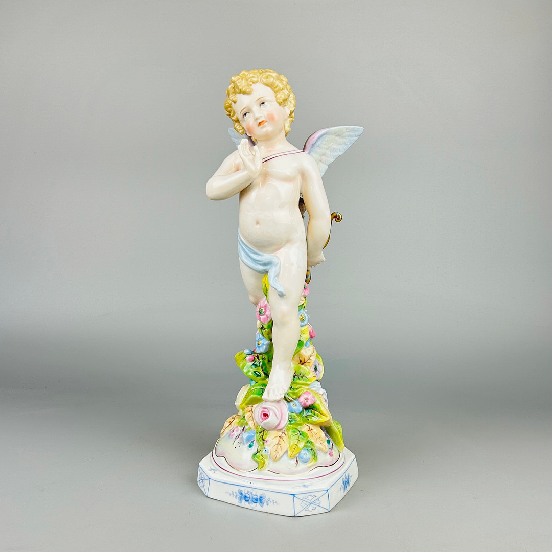 GERMAN PORCELAIN CHERUB.