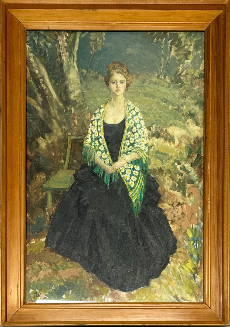 'FROM MY GARDEN' PAINTING BY THOMAS BROWN YATES.