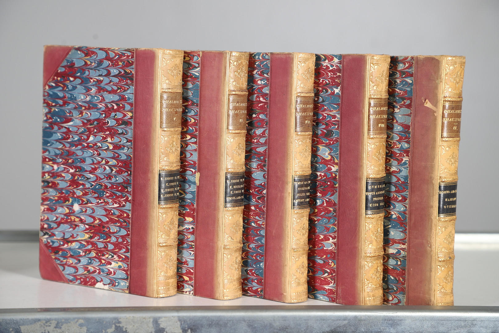 ALEXANDER CHALMERS (EDITED BY). The Plays of William Shakespeare, 9 Volumes, 1811.