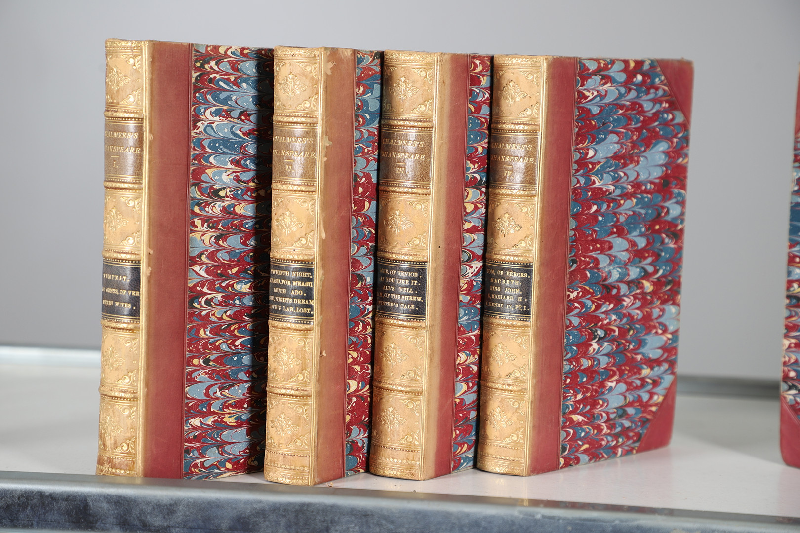 ALEXANDER CHALMERS (EDITED BY). The Plays of William Shakespeare, 9 Volumes, 1811.