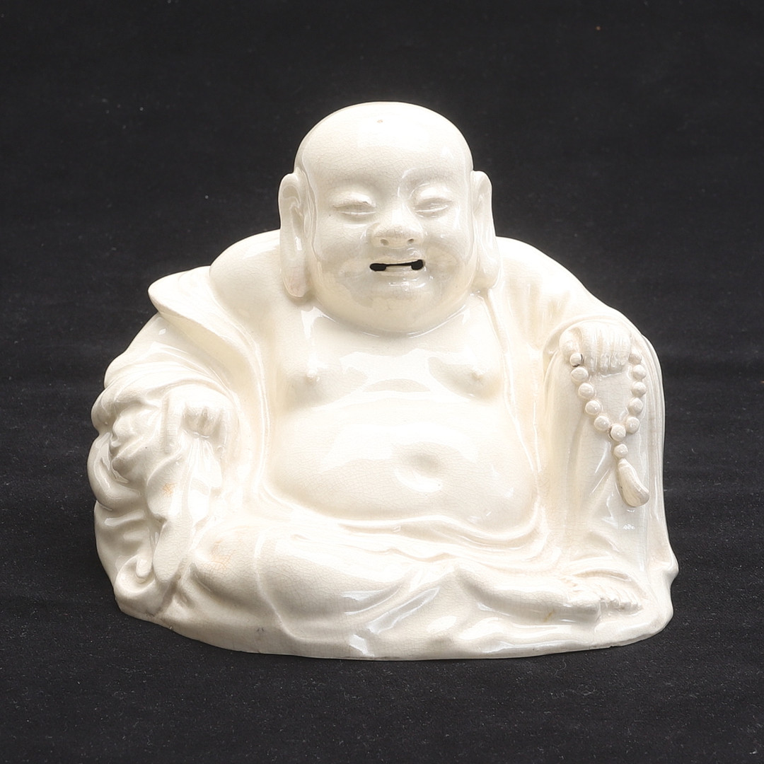 BUDDHA, porslin, blanc de chine, Kina 1800-tal.