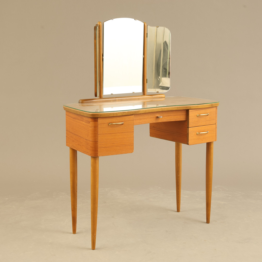 SMINKBORD, teak, 1950/60-tal.