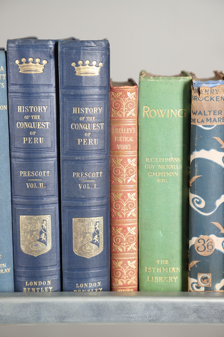 A COLLECTION OF NINETEENTH CENTURY AND LATER CLOTH BOUND VOLUMES.