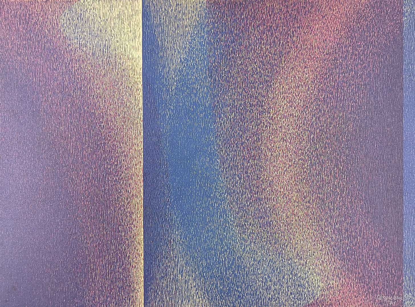 ROSENHEIM, BERND. polychrome Komposition, 1971, Druckgrafik auf Papier.