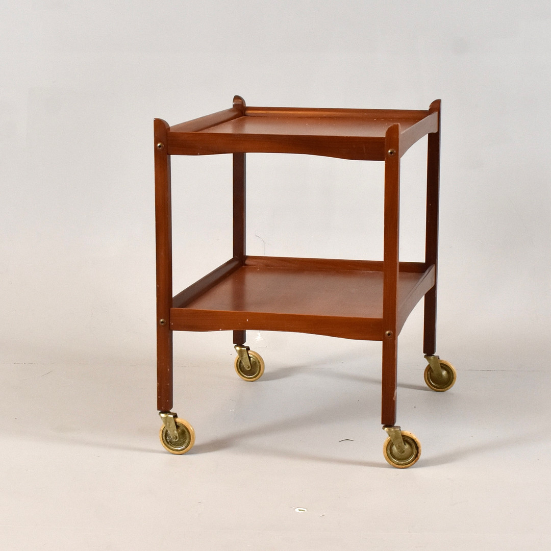 SERVERINGSVAGN, teak, 1960-tal.